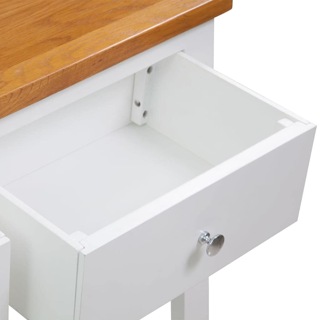 Solid Oak Wood Console Table H302899