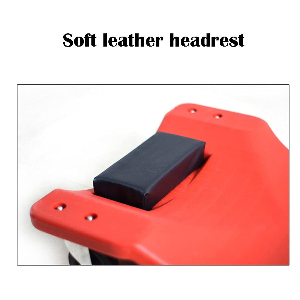 Rolling Garage Shop Creeper with Padded Headrest and 6 Casters U45938