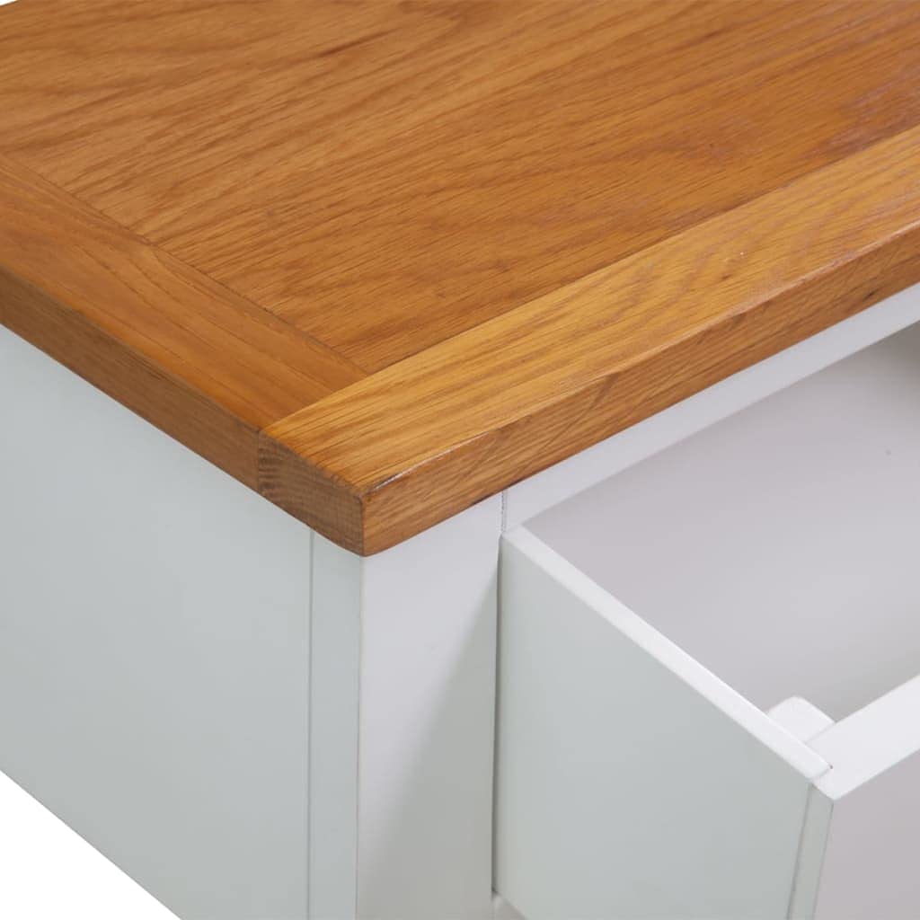 Solid Oak Wood Console Table H302899