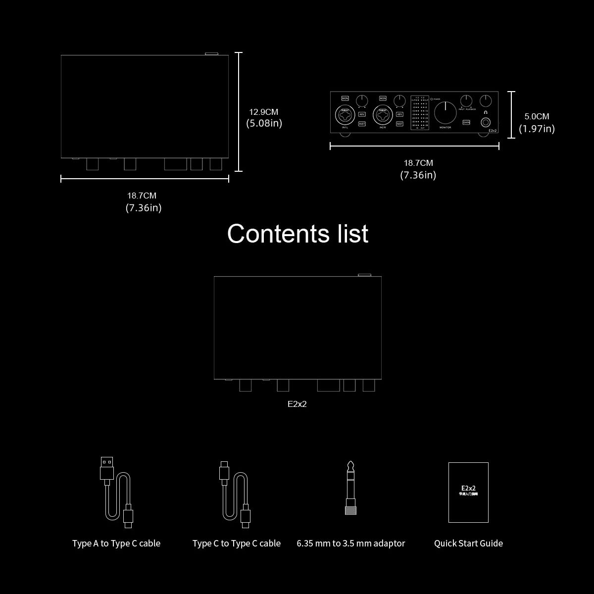 USB Audio Interface with 48V Phantom Power, Black K892