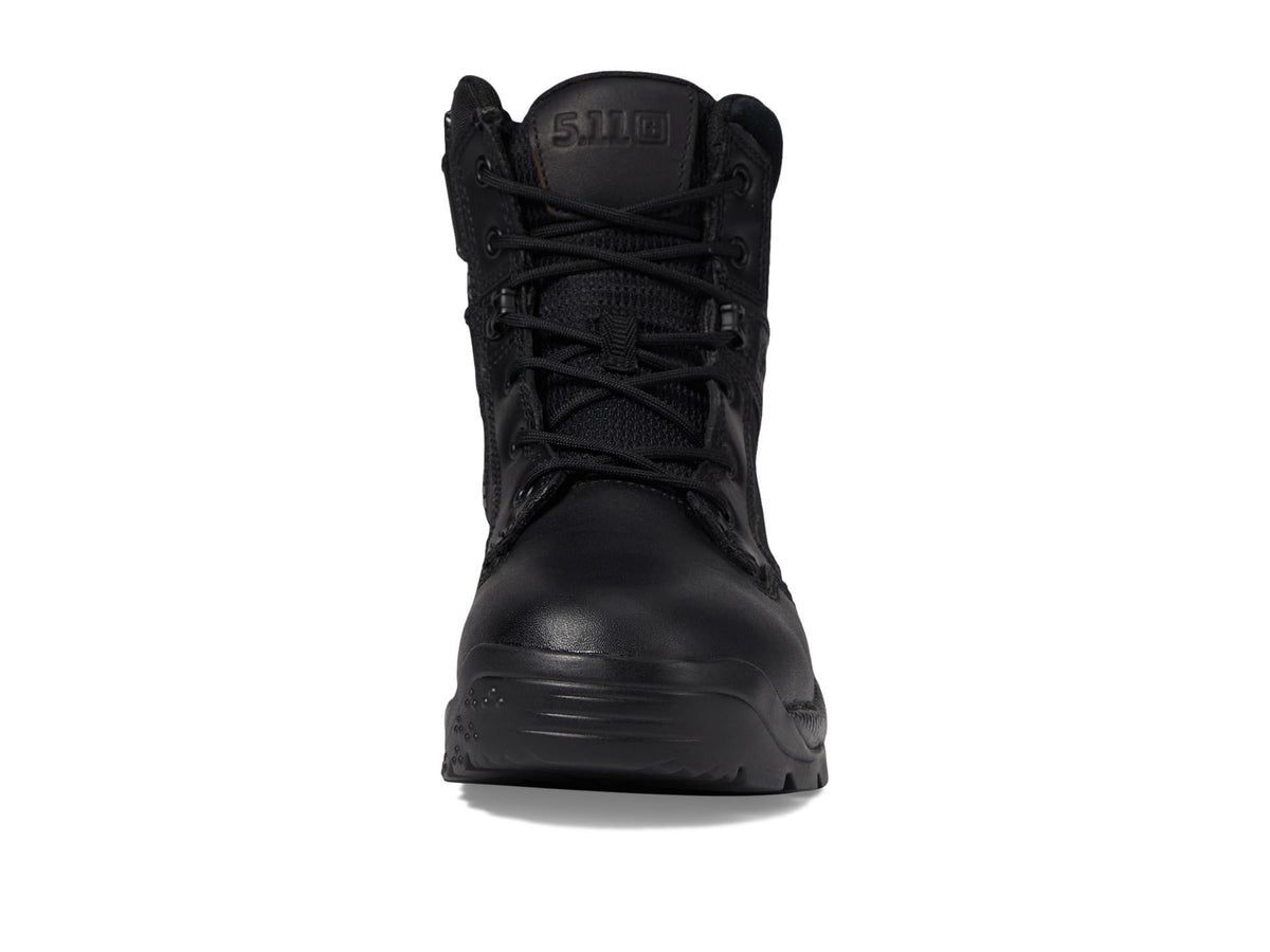 Black 6-Inch Side-Zip Work Boots R337