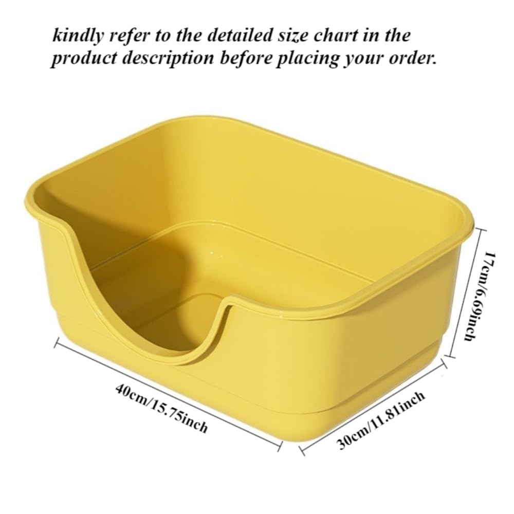 Semi Enclosed Cat Litter Box with High Sides & Low Entry U5248