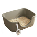 Semi Enclosed Cat Litter Box with High Sides & Low Entry U5248