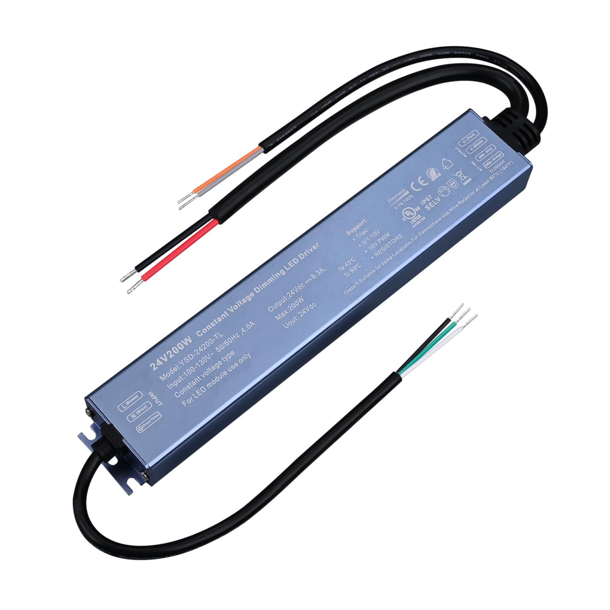 24V 200W IP67 Waterproof LED Driver U41012