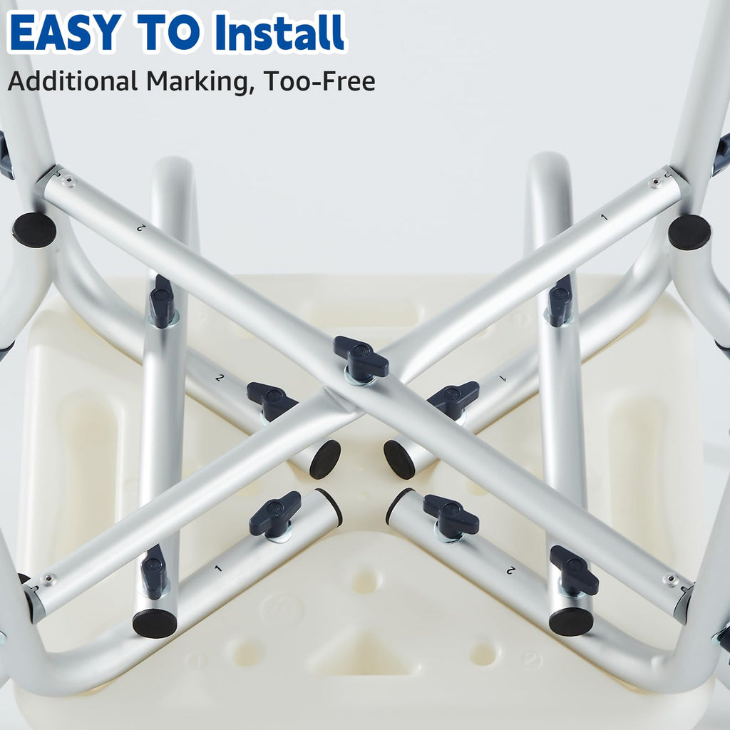 Padded Shower Chair with Arms and Back Q7437