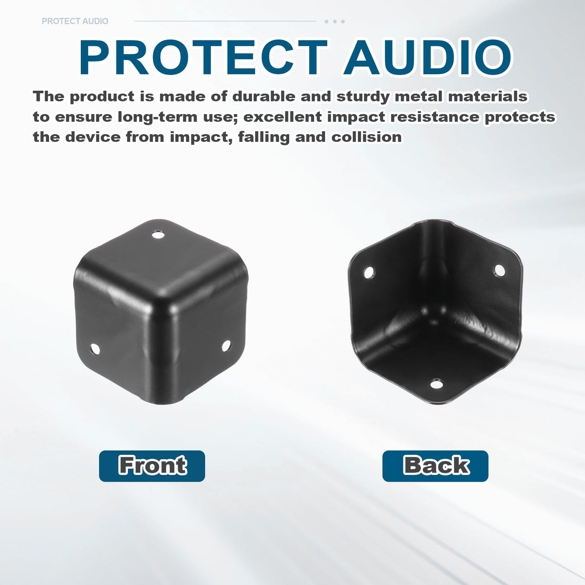 4 Pcs Metal Speaker Cabinet Corners Protector Z82326