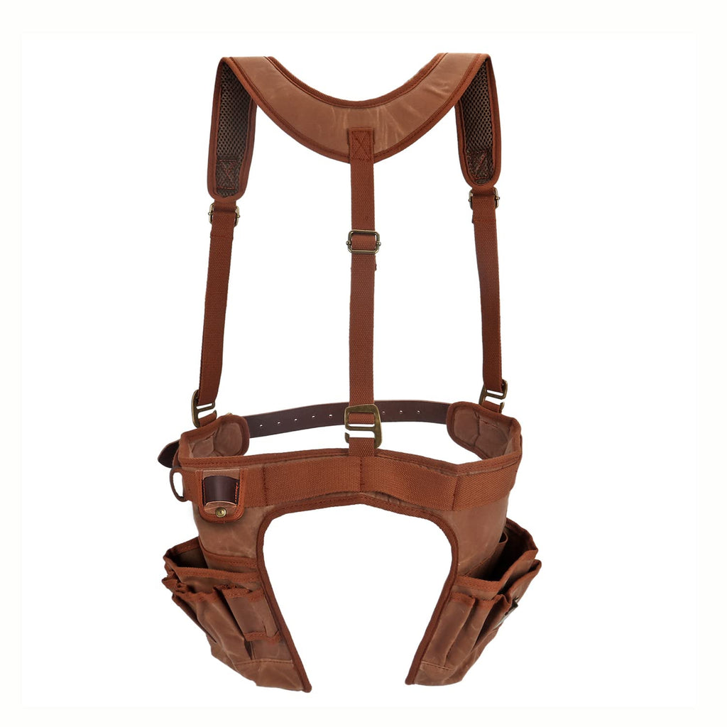 Tool Belt Bag with Suspenders 5+ Pockets E8180