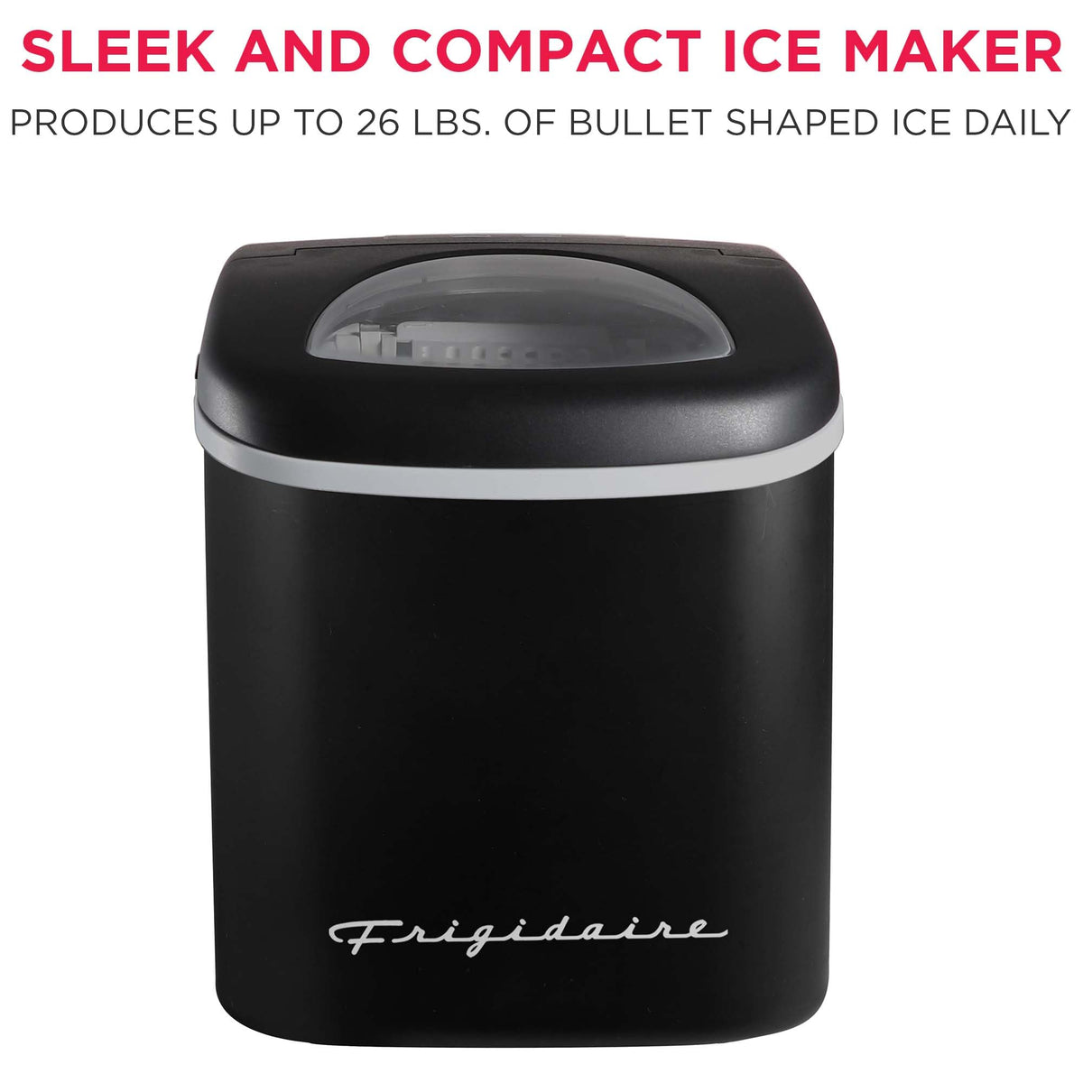 Compact Countertop Ice Maker 26 lb per Day Black D6785