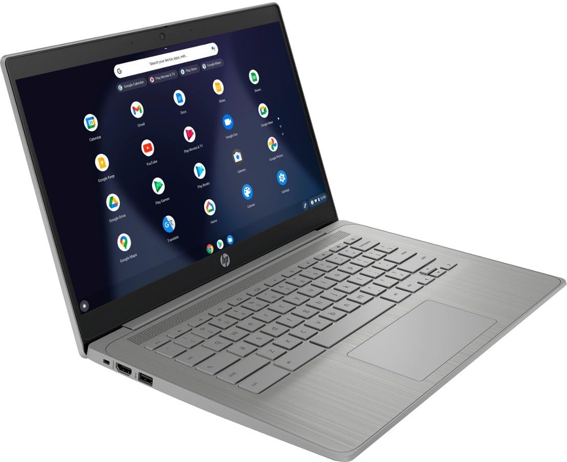 14 Inch Chromebook Laptop, Intel Celeron N4120, 4GB RAM, 128GB Storage, Gray F149