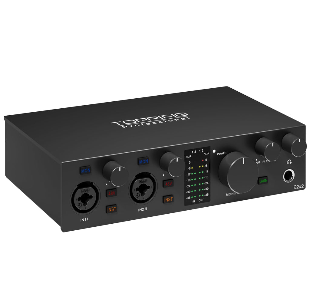USB Audio Interface with 48V Phantom Power, Black K892