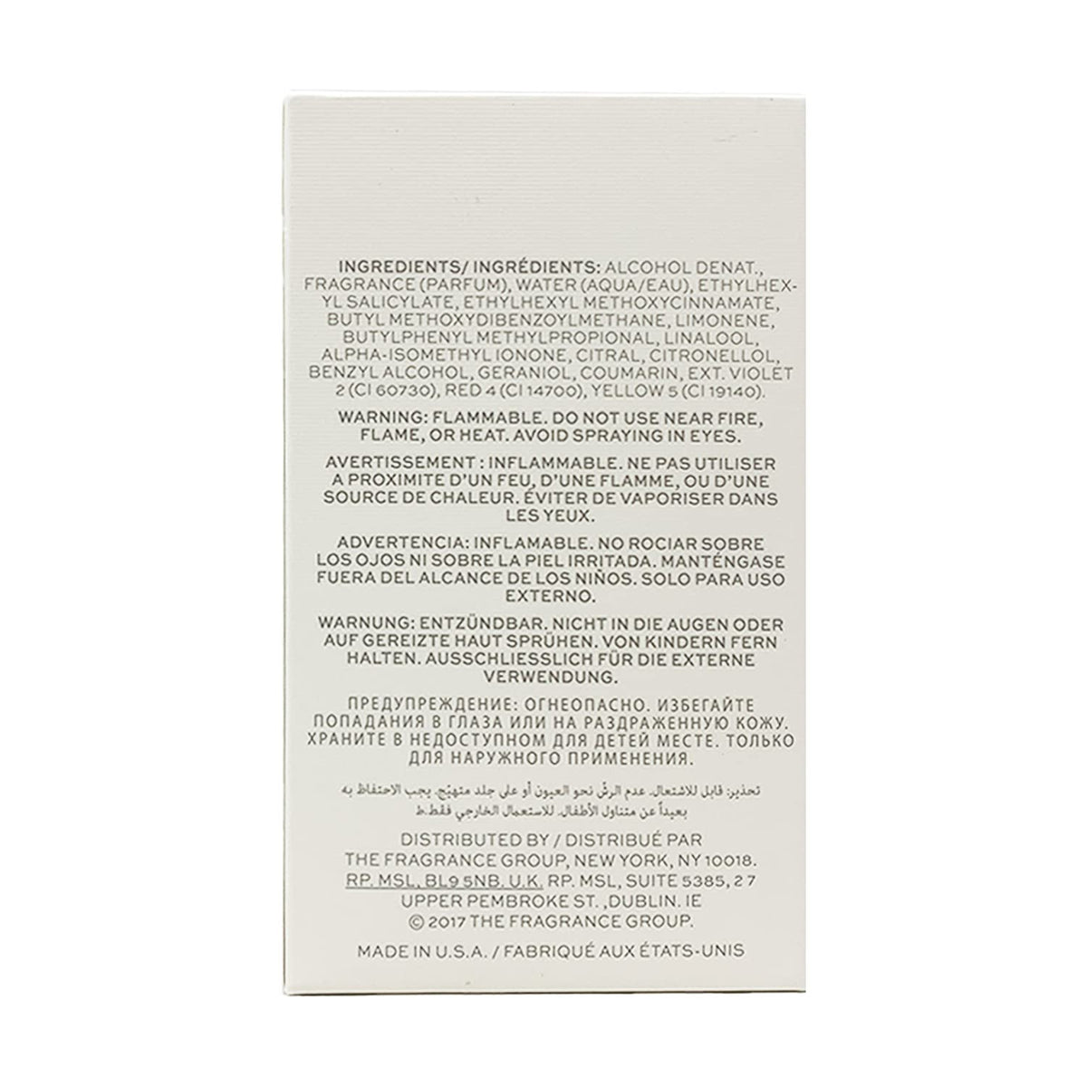 Eau De Toilette Spray 4.2 Oz B580