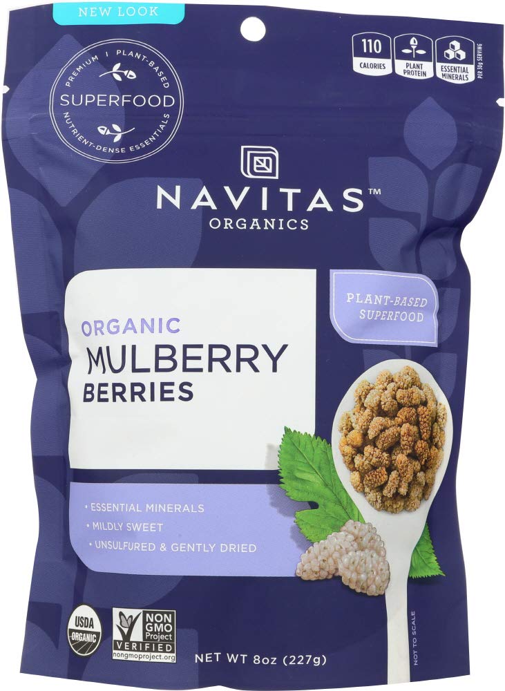 Organic Sun-Dried White Mulberries 8 oz Pack of 4 K47613