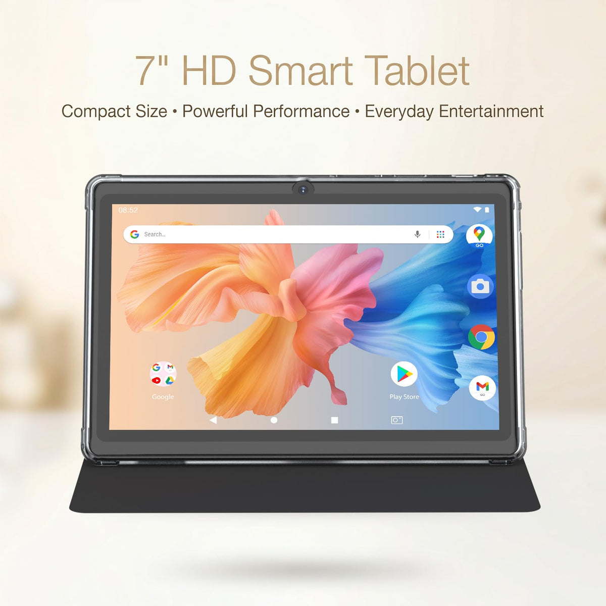 7 Inch Android Tablet with Protective Case, 8GB RAM 32GB ROM S4271