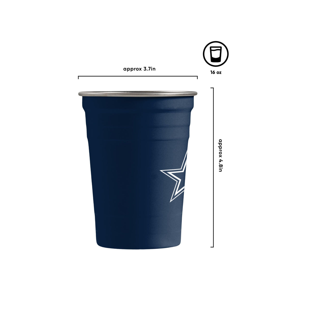 2 Pack Reusable Stainless Steel 16 oz Tumbler Cup G459