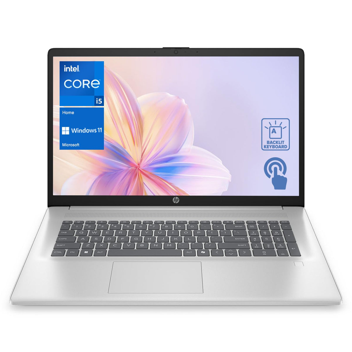 17.3" HD+ Touchscreen Laptop, Intel Core i5, 16GB RAM, 1TB SSD, Silver Z56448