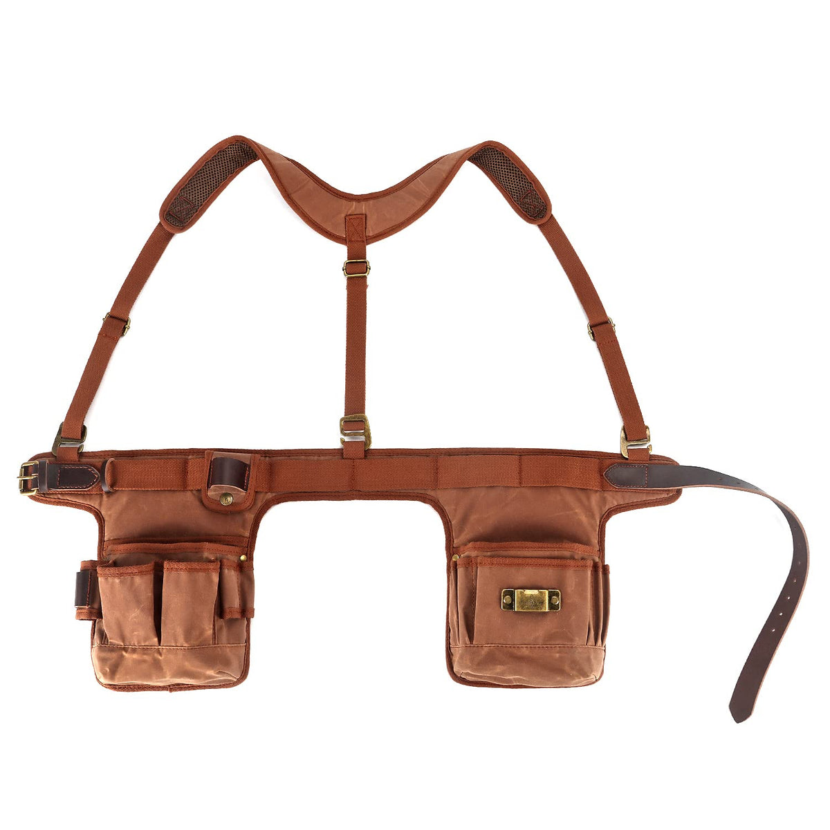 Tool Belt Bag with Suspenders 5+ Pockets E8180