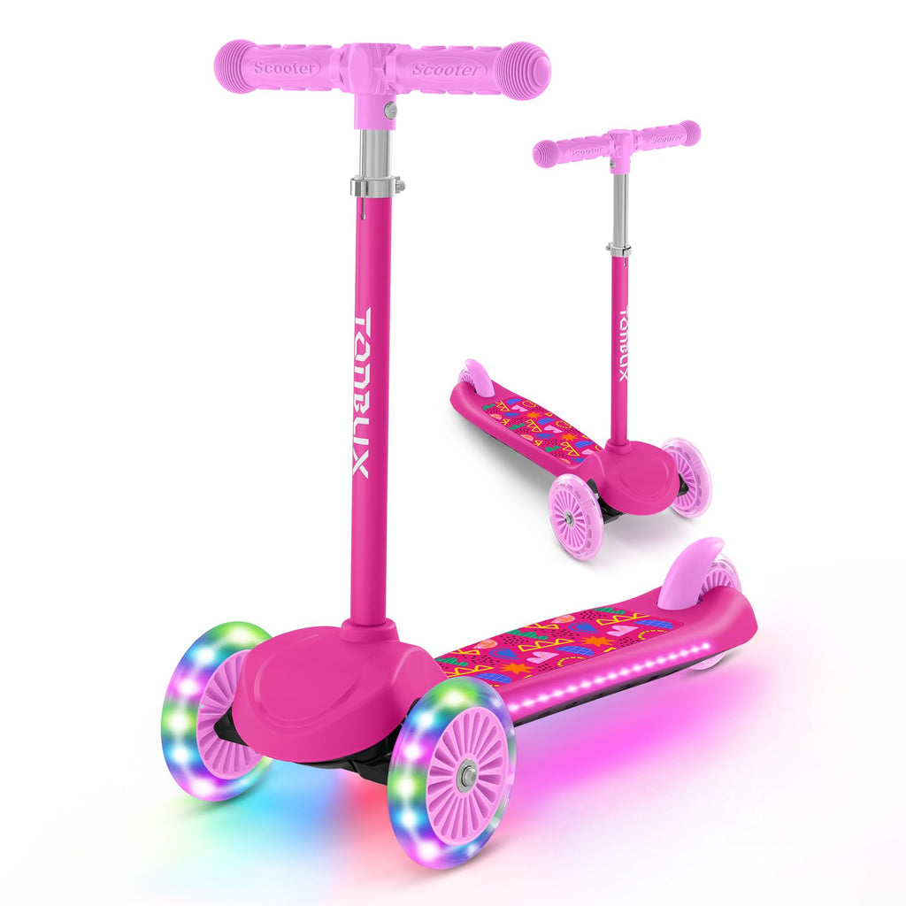 Kids 3-Wheel Scooter with Light-Up Deck and Wheels G272