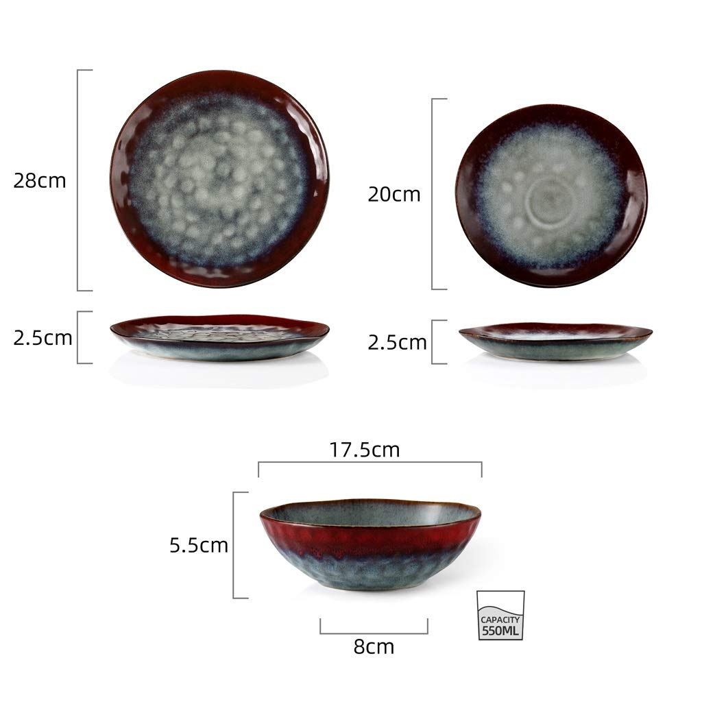 Ceramic 12-Piece Stoneware Dinner Set X49141