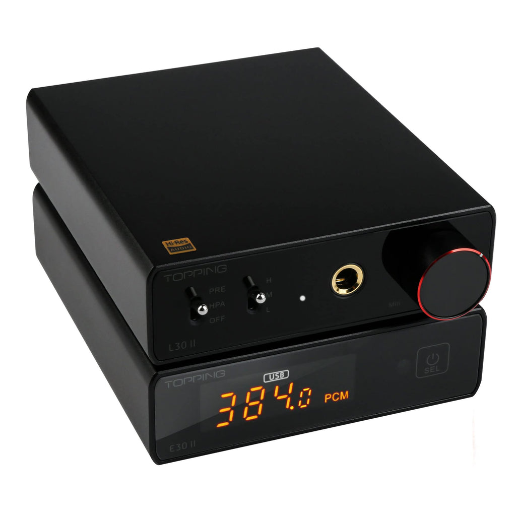 Topping E30 II DAC Preamp Audio Decoder + Topping L30II NFCA Linear Headphone Amp S9341