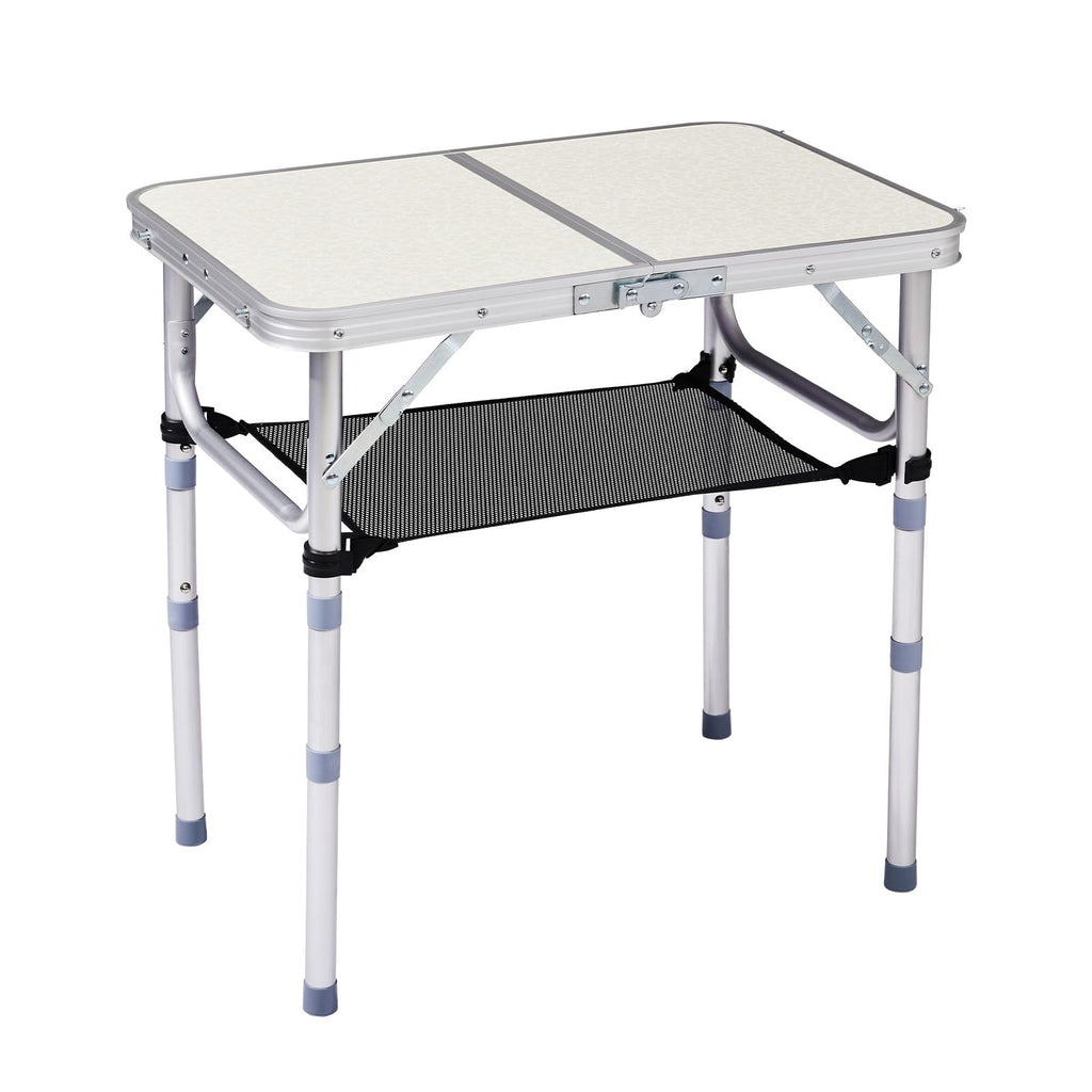 White 2ft Aluminum Folding Picnic Table F402