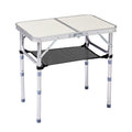 White 2ft Aluminum Folding Picnic Table F402