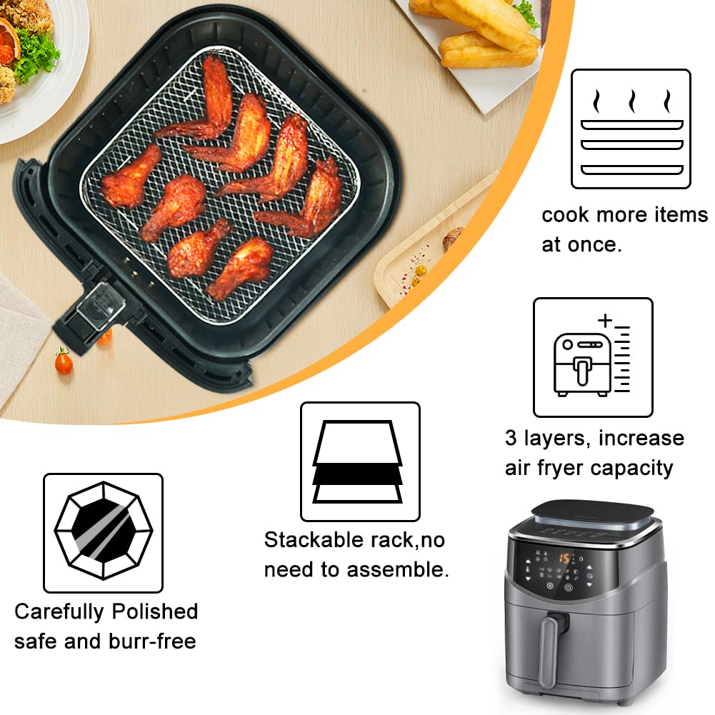 7 inch Square Air Fryer Rack B5236