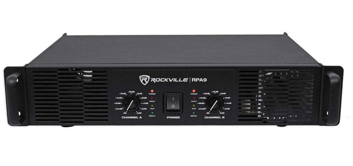 12" 2000W DJ PA Speaker Pair with Amplifier P74981