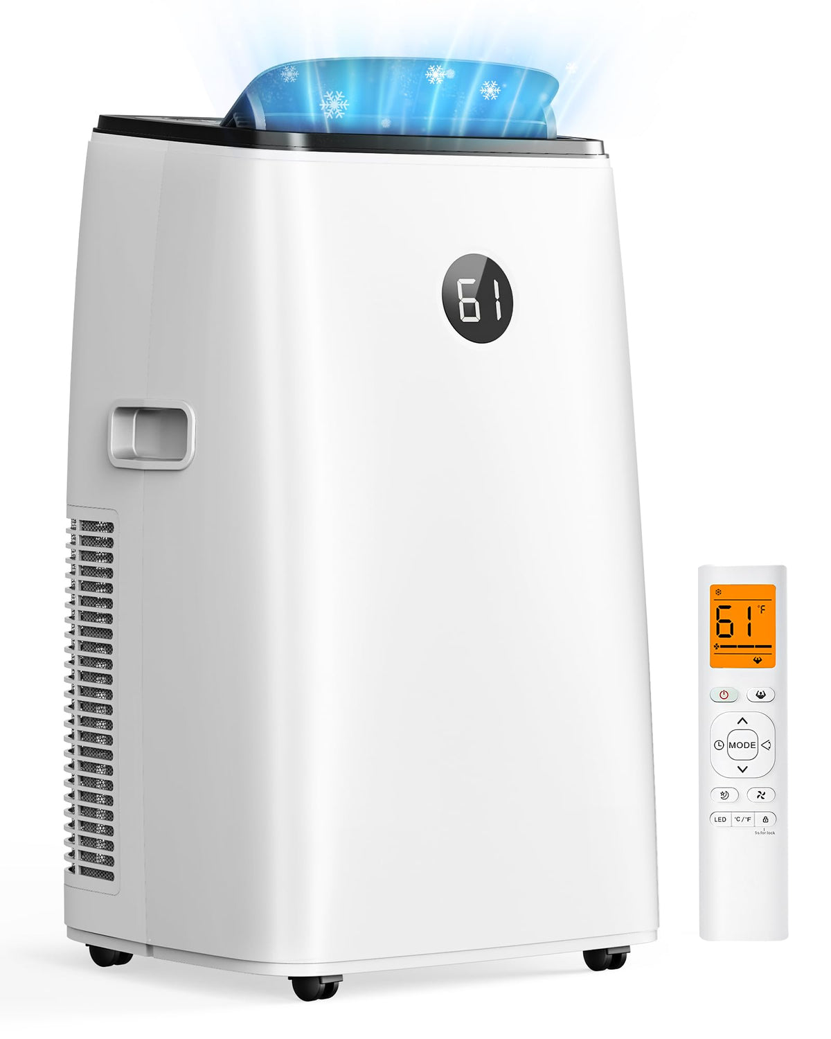 14000 BTU 3-in-1 Portable Air Conditioner with Fan, Dehumidifier, Remote U4038