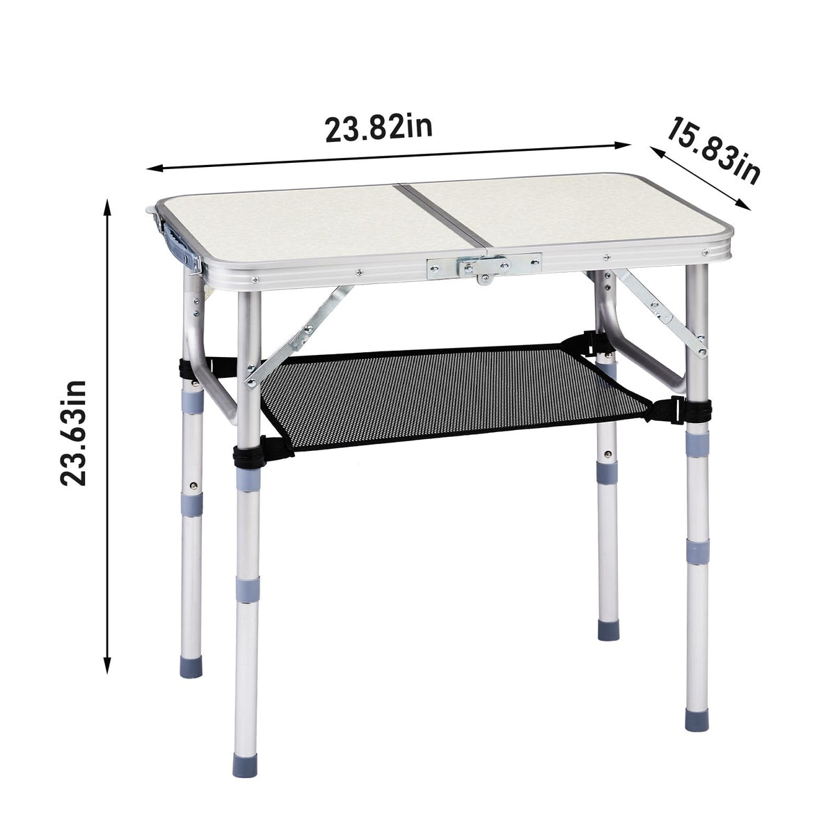 White 2ft Aluminum Folding Picnic Table F402