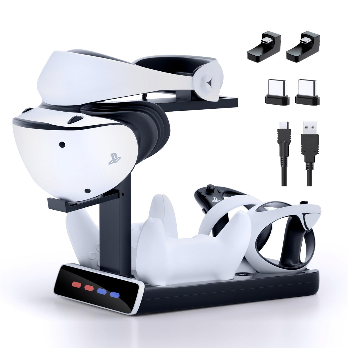 Controller Charging Dock with LED Light and Type-C Cable J262