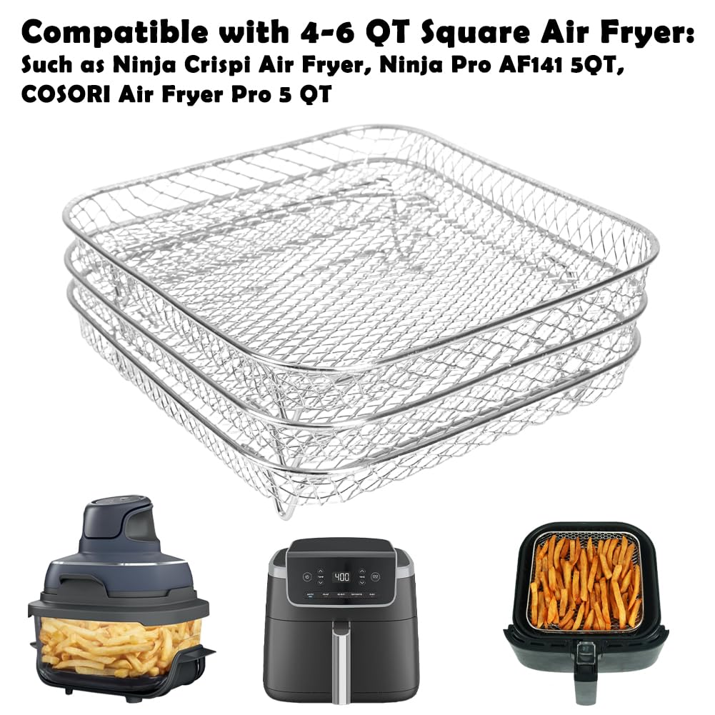 7 inch Square Air Fryer Rack B5236