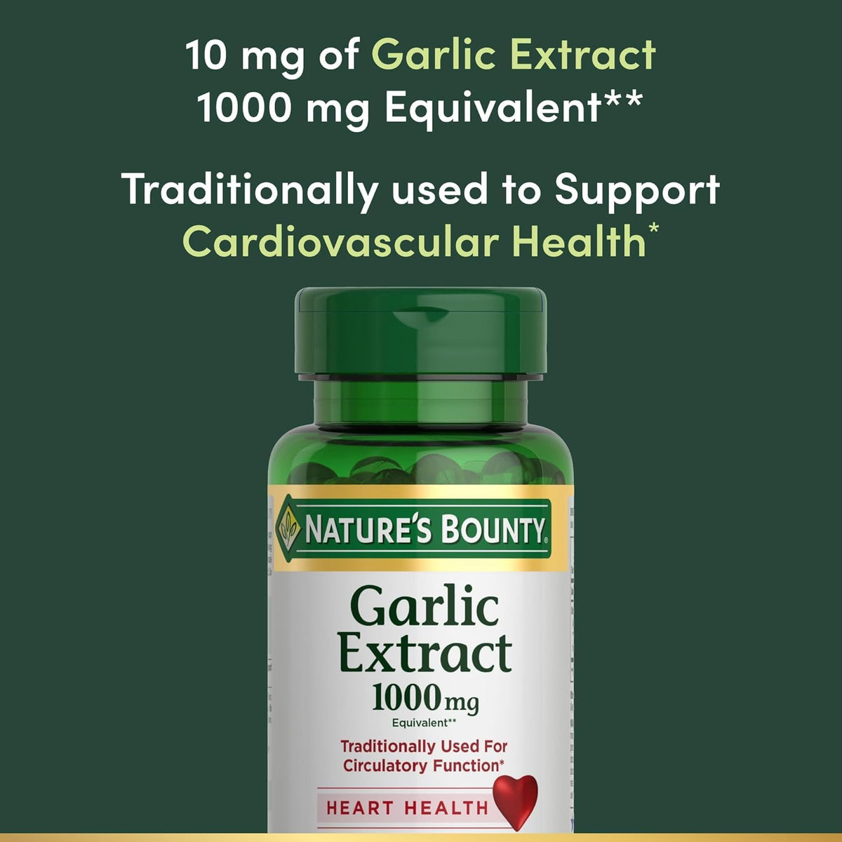Garlic Extract Supplement, 1000mg, 100 Count U9485