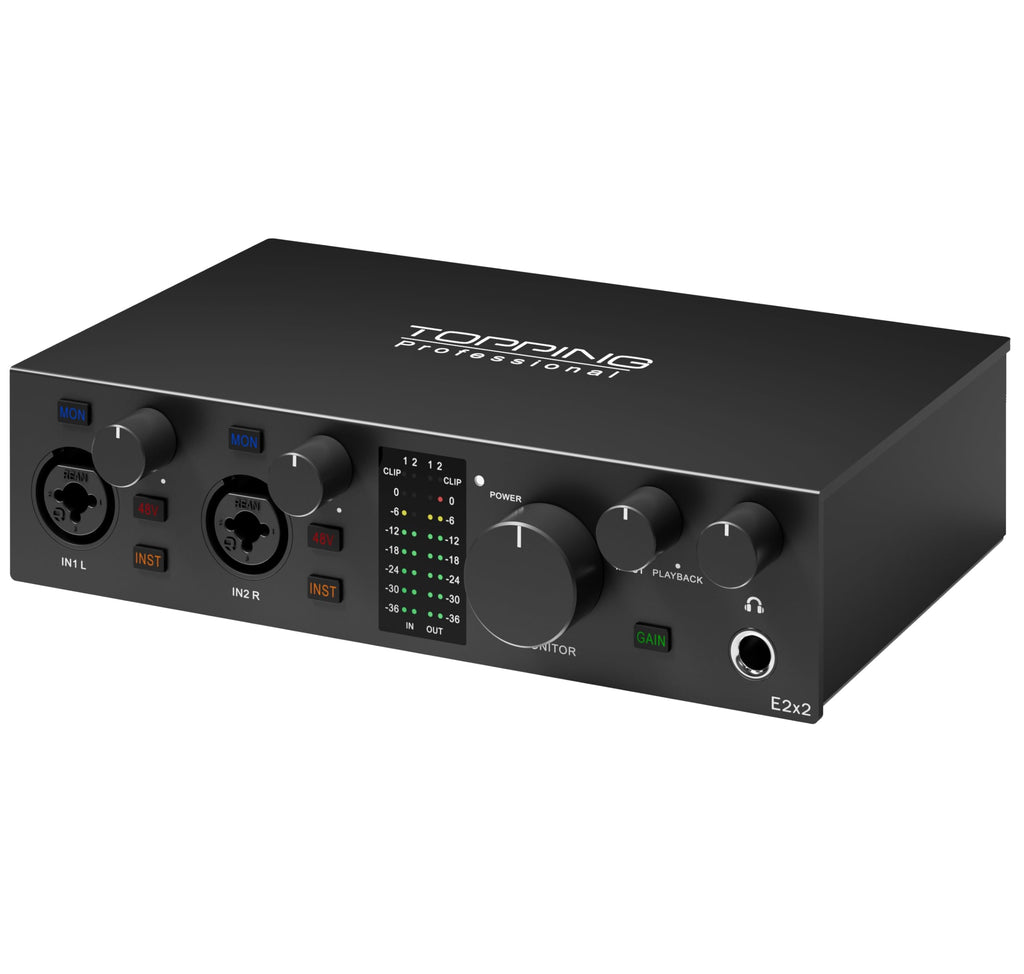 USB Audio Interface with 48V Phantom Power, Black K892