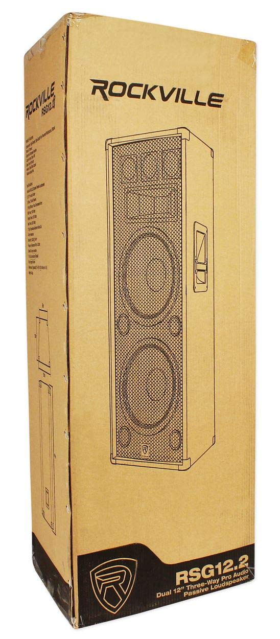 12" 2000W DJ PA Speaker Pair with Amplifier P74981