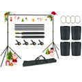 Adjustable Photography Backdrop Stand Kit with Carrying Bag D61299