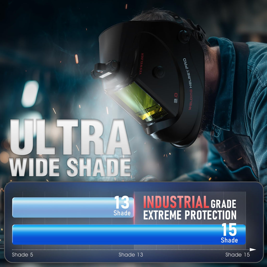 Auto-Shade Welding Helmet with Digital Filter L57928