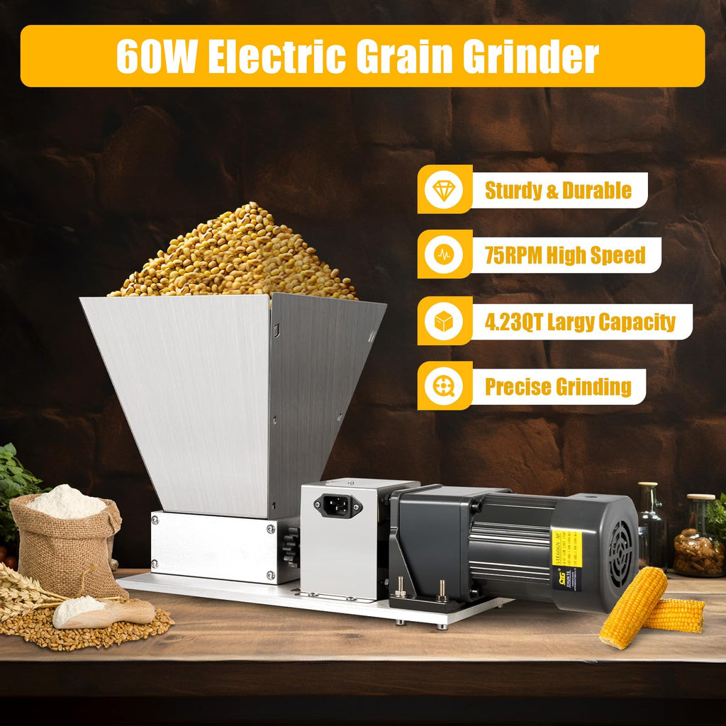 110V 60W Stainless Steel Grain Mill D809889