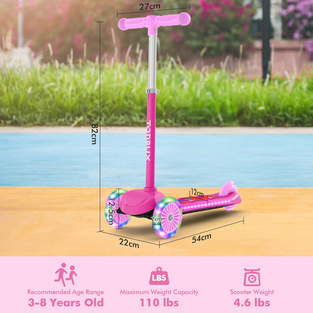 Kids 3-Wheel Scooter with Light-Up Deck and Wheels G272
