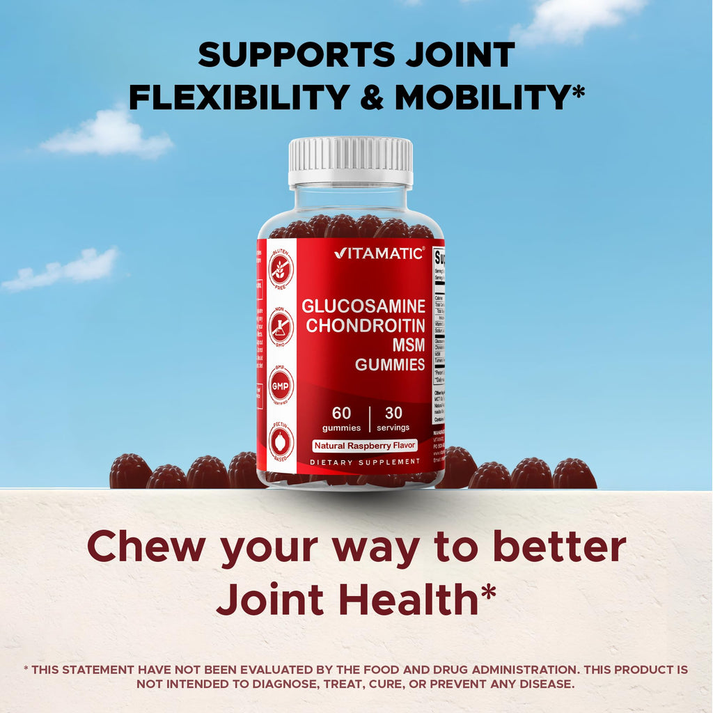 Glucosamine Chondroitin with MSM 60 Gummies 2 Pack A5456