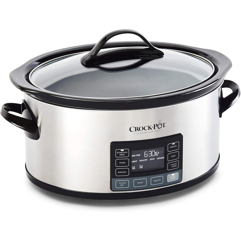 6 Quart Programmable Slow Cooker and Food Warmer Y84032