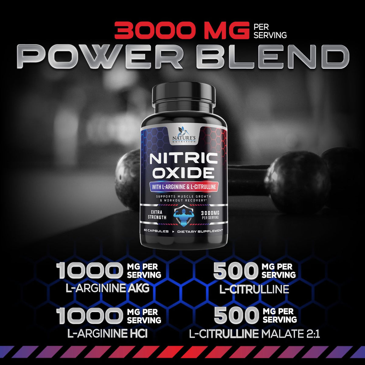 Nitric Oxide Booster 60 Capsules R55617