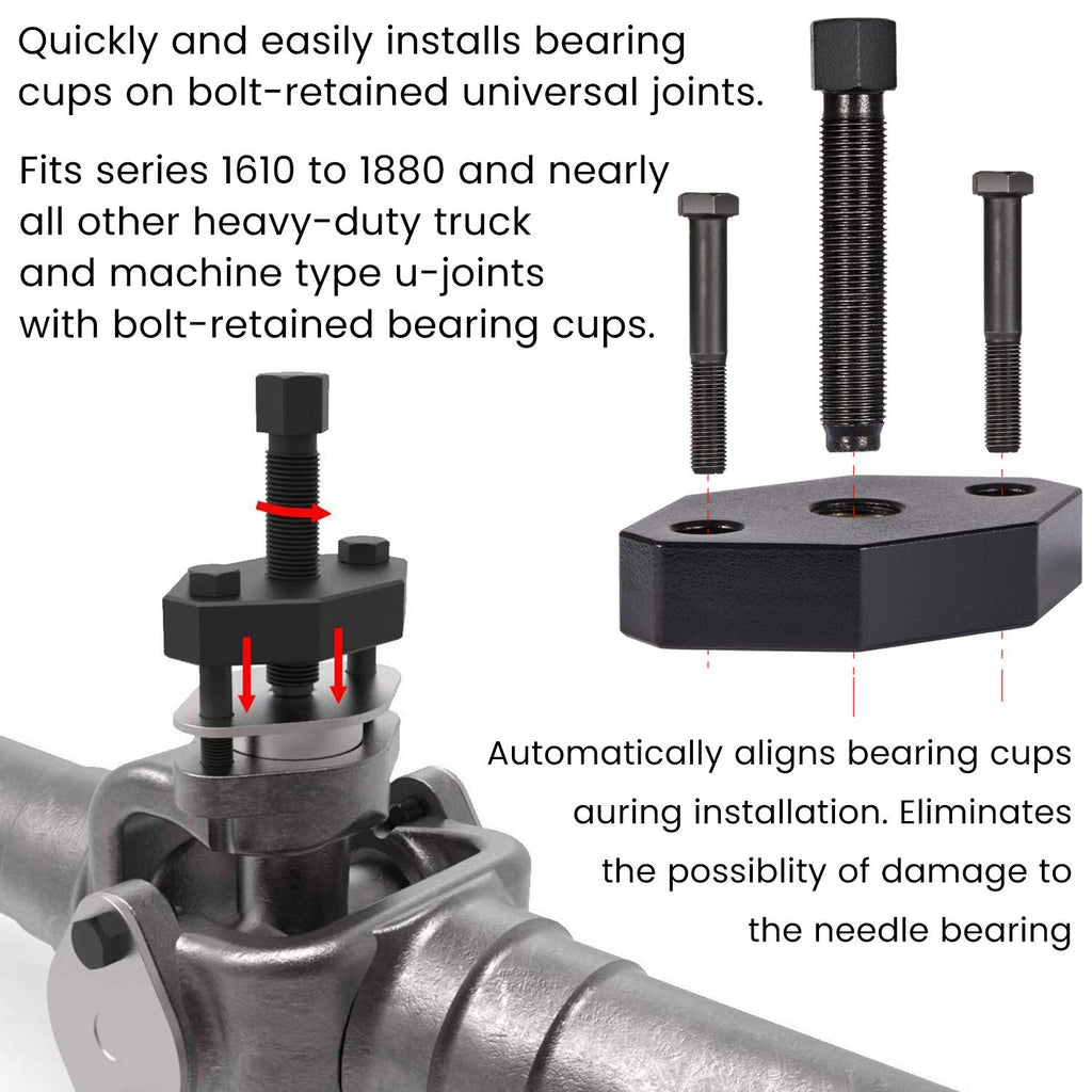Heavy-Duty Universal Joint Puller Bearing Cup Installer Tool C224921