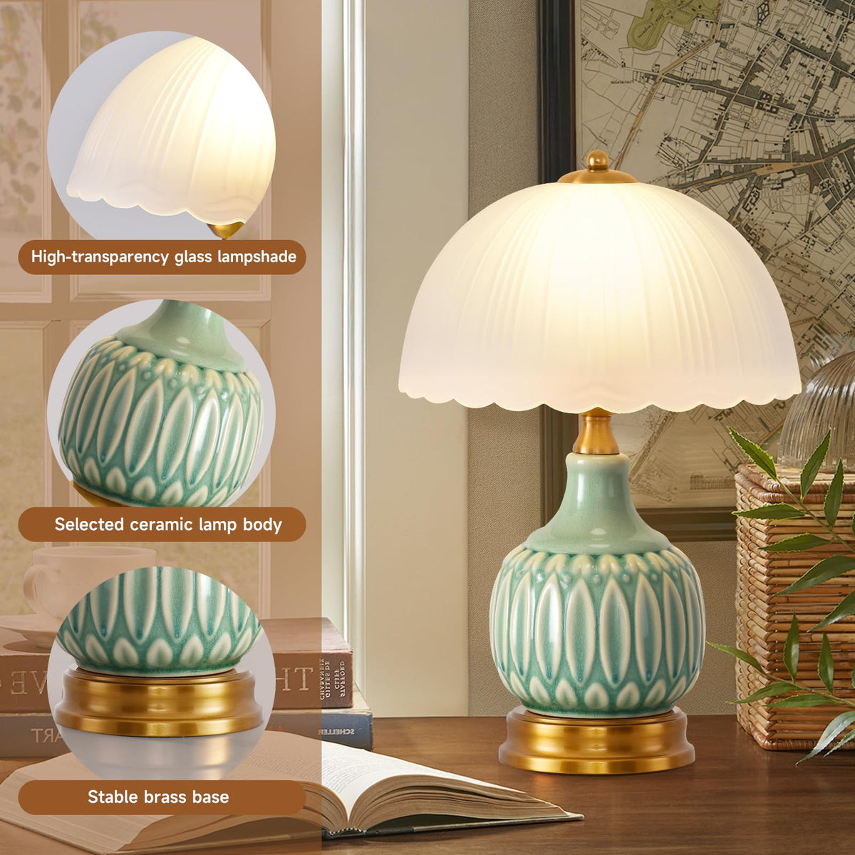 Ceramic Retro Table Lamp I1617