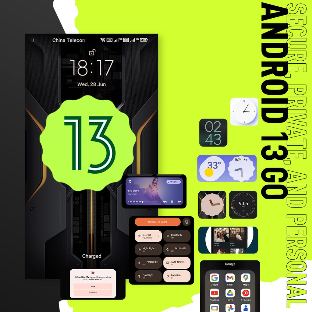 Black Rugged Smartphone R52358
