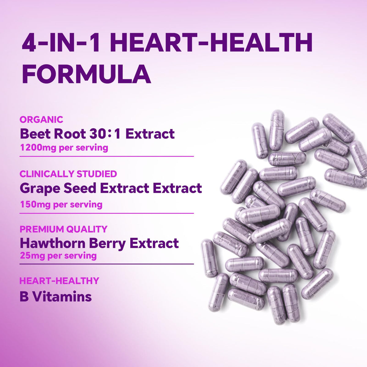 Beet Root Capsules 1200mg 60 Count E284773