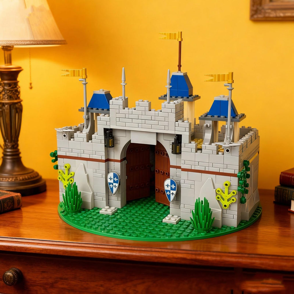 Medieval Knight Castle Building Blocks Set with 12 Knights Figures F567