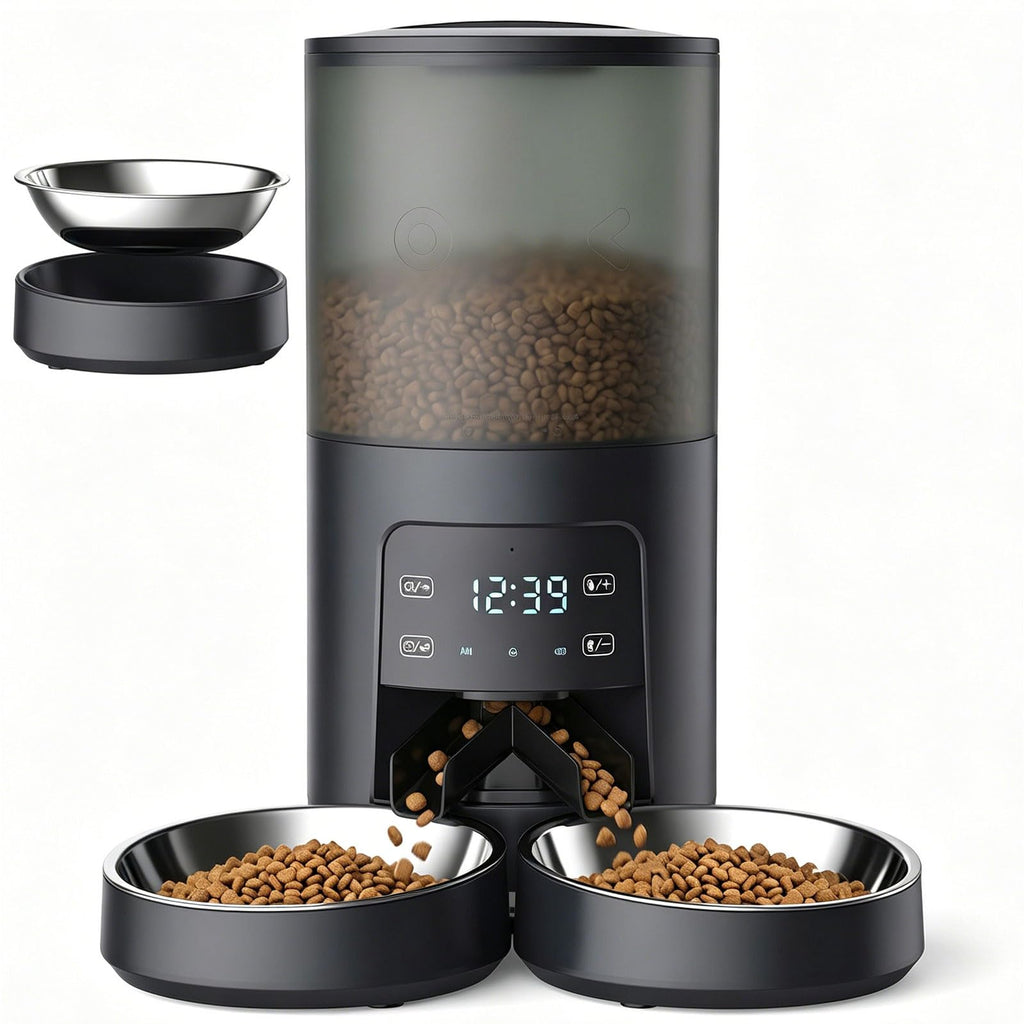 Automatic Cat Feeder 6L Black E6986