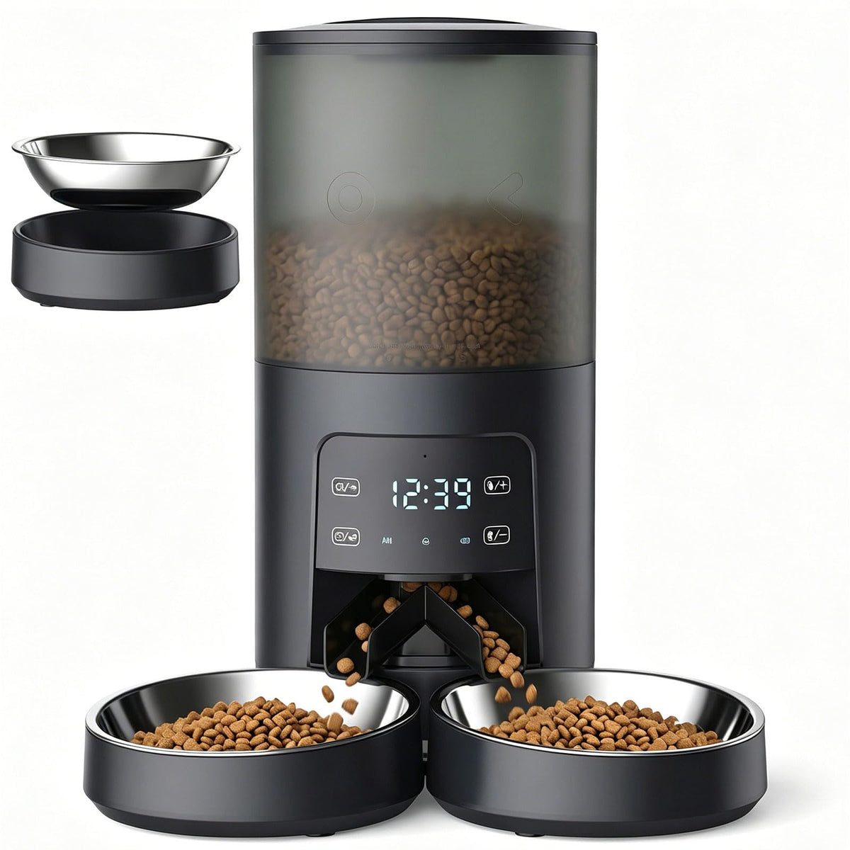 Automatic Cat Feeder 6L Black E6986
