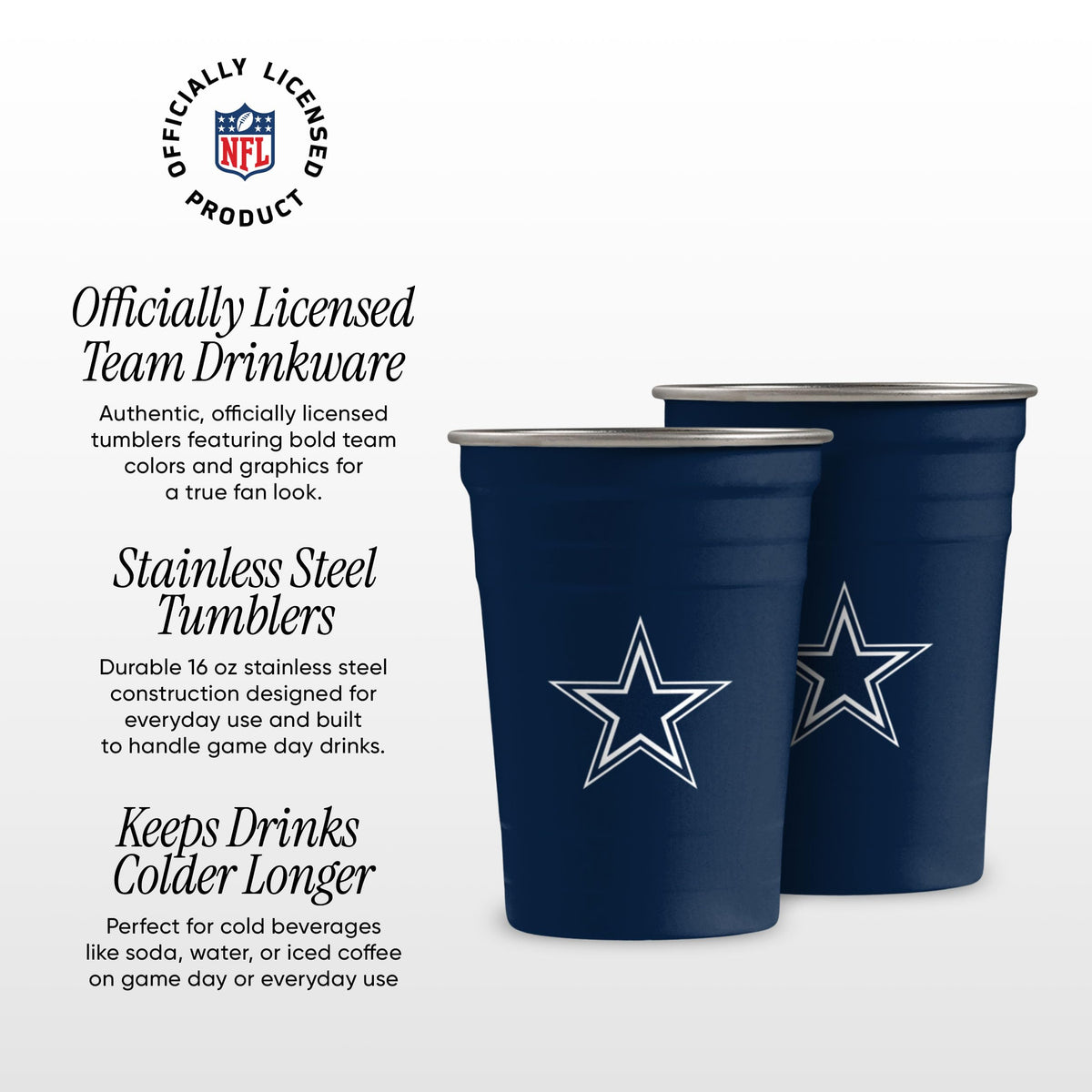 2 Pack Reusable Stainless Steel 16 oz Tumbler Cup G459