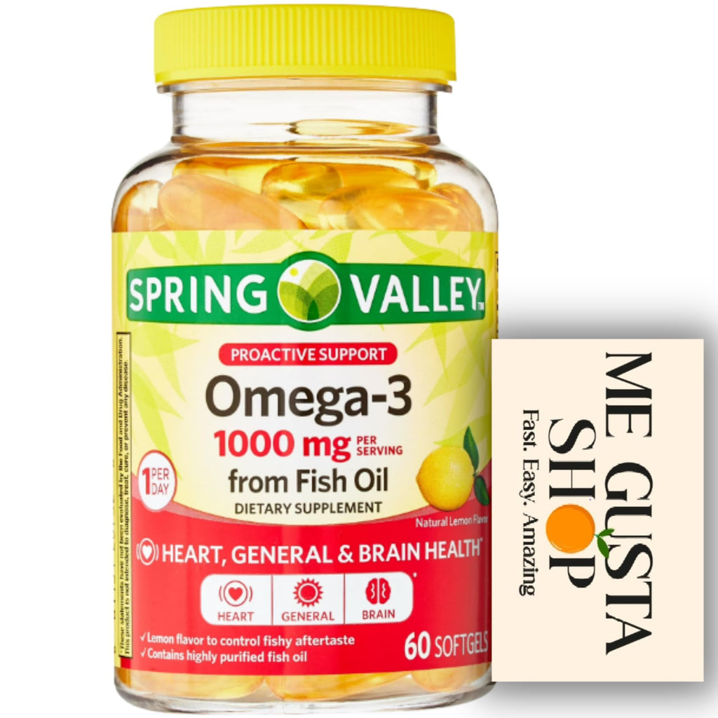 1000 mg Fish Oil Softgels 60 Count S3692